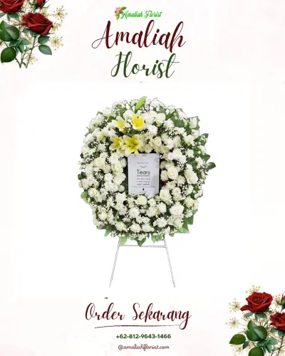 Krans Bunga Duka Cita di Sumberkradenan